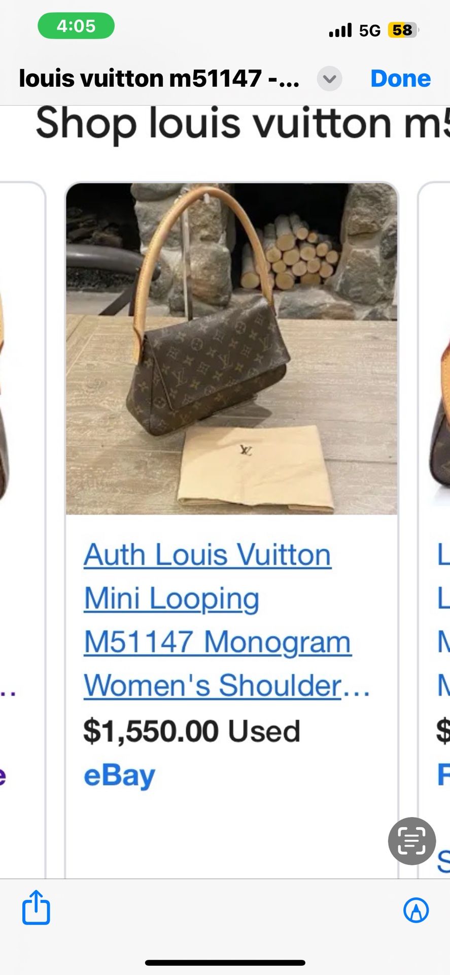Authentic Louis Vuitton Mini Looping 