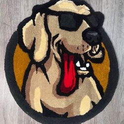 Dog rug, handicraft, carpet with your pet, Labrador