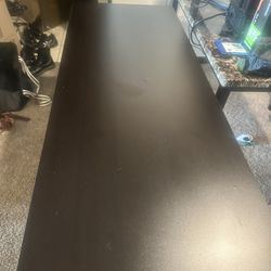 60” Espresso/Ebony Desk – Modern Minimalist Computer/Work Desk (24” Deep)