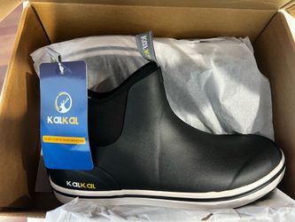 Kalkal Men’s waterproof deck shoes black