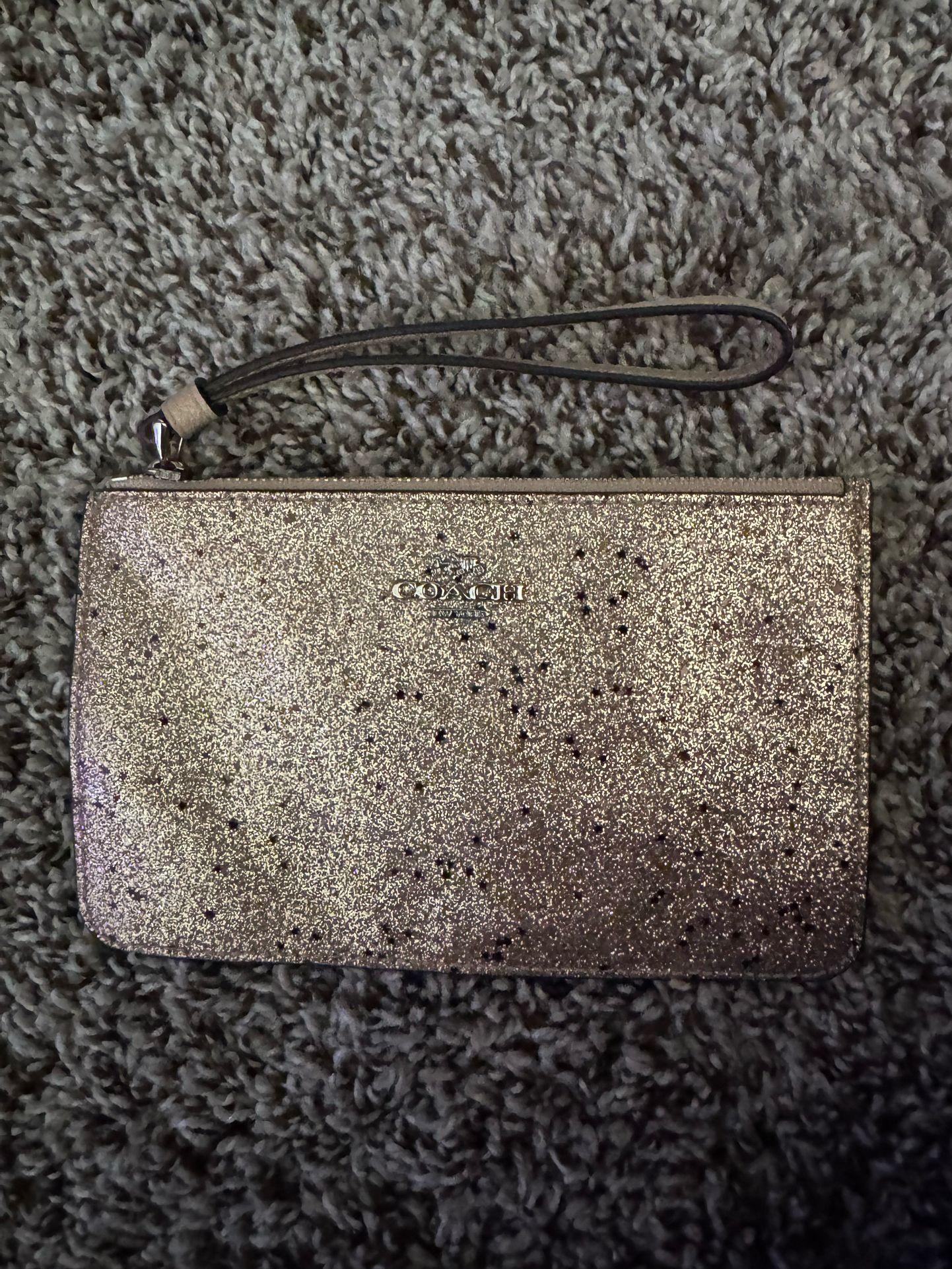 BRAND NEW Coach Champagne Gold Wristlet