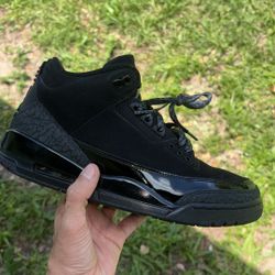 Jordan Retro 3 Black Cat Size 8.5 Used (9/10)