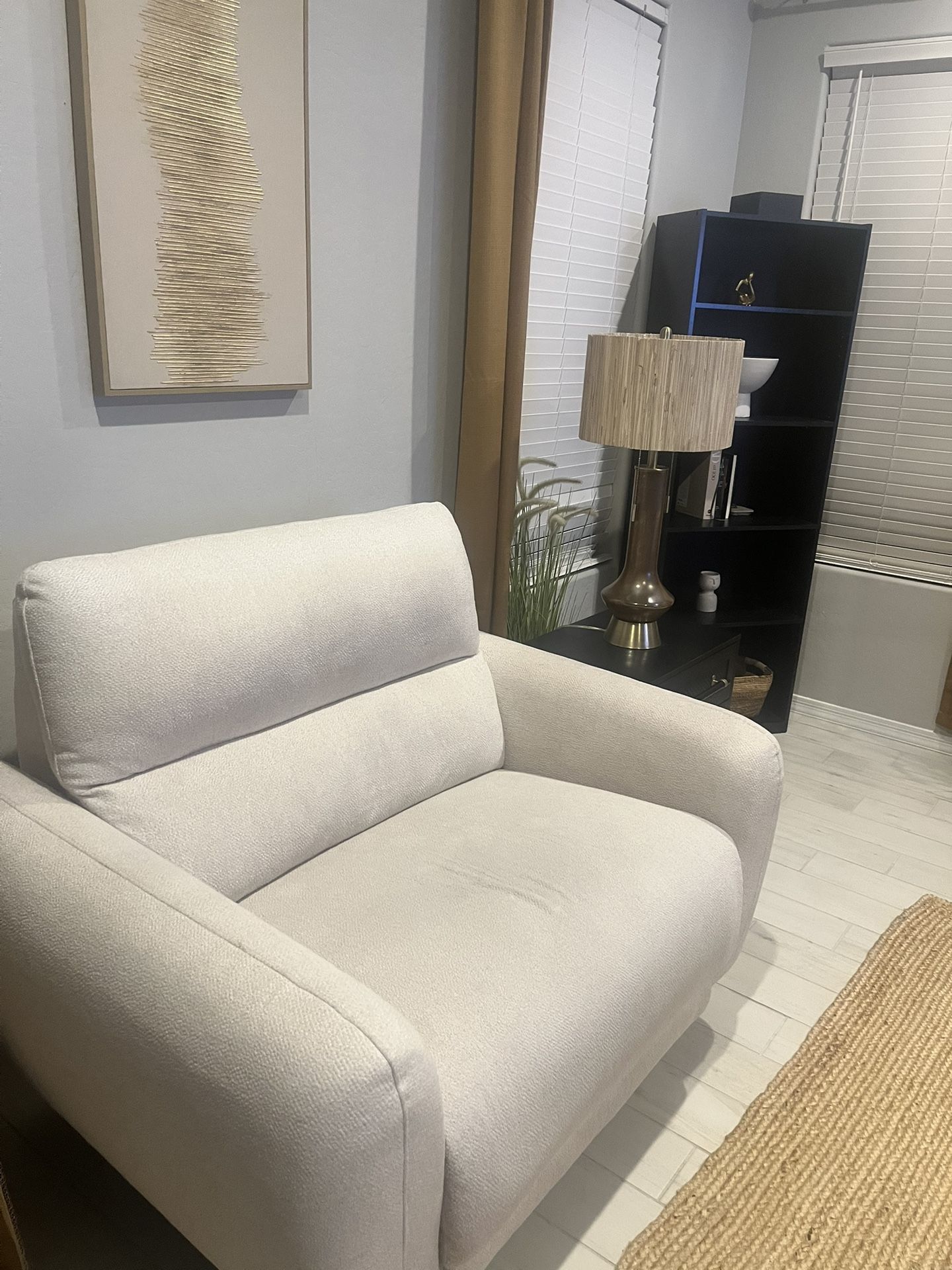 Reclining sofa and matching reclining chair