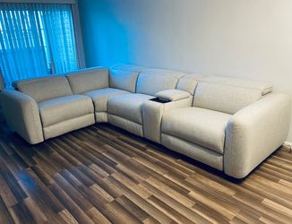 Moonlight Gray 119” Power Recliner