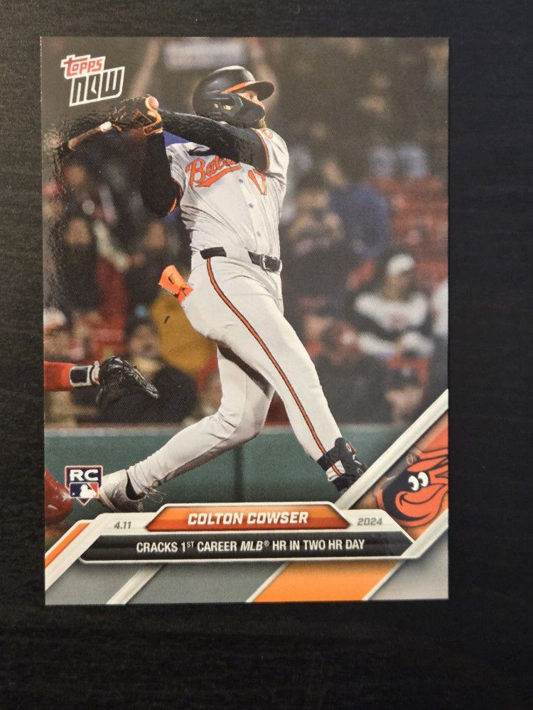 Colton Cowser RC - 2024 MLB TOPPS NOW Rookie #66 - 1st Career MLB HR