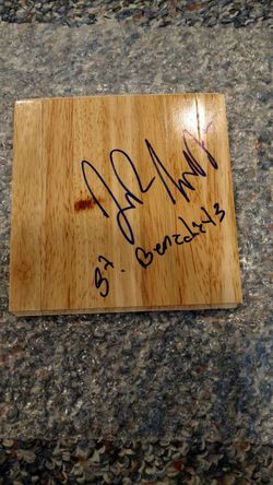 Autographed JR Smith Rookie floorboard W COA