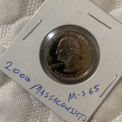 2000 Massachusetts state proof quarter
