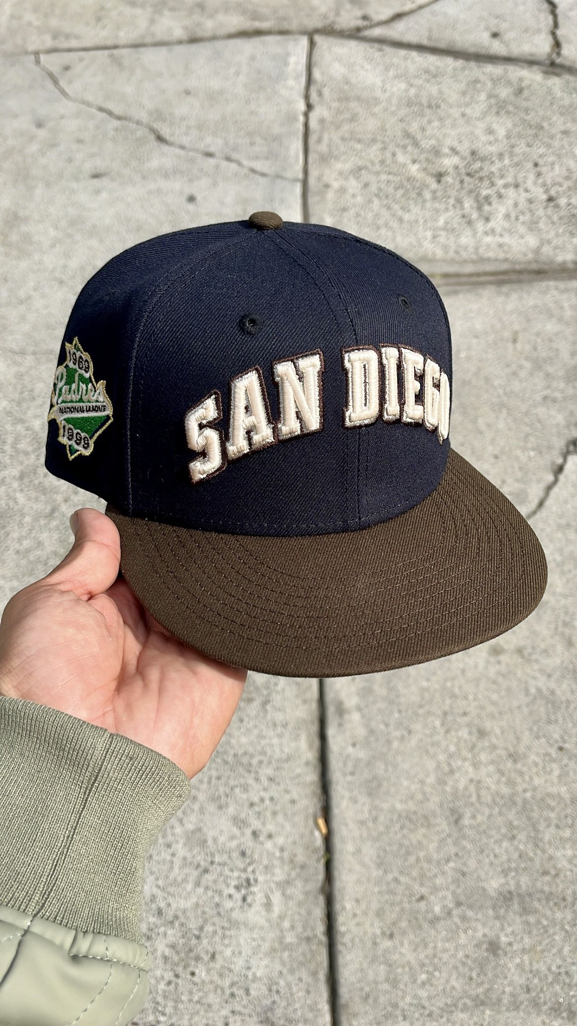 NEW ERA SAN DIEGO PADRES NATIONAL LEAGUE ANNIVERSARY METALLIC PRIME TWO TONE EDITION 59FIFTY FITTED HAT