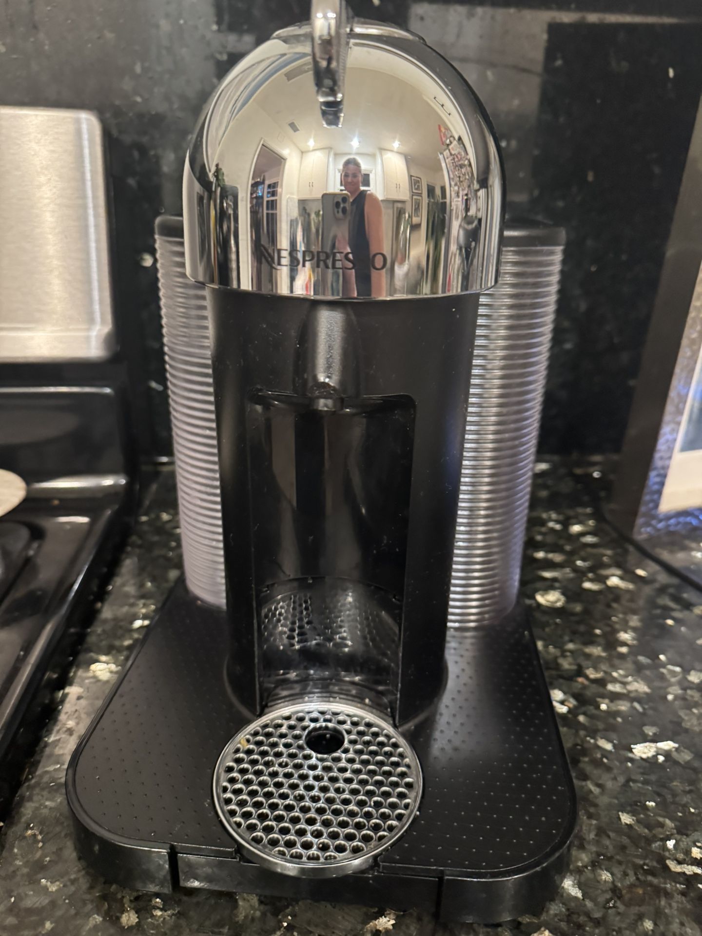 Nespresso Vertuo Coffee and Espresso Maker by Breville, Chrome 