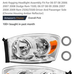 Dodge Ram Anti Fogging Headlight Assembly