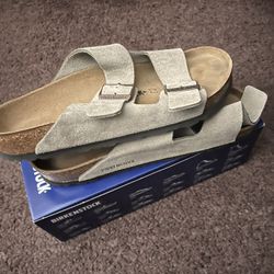 Birkenstock Arizona Suede Leather Taupe