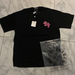 Black And Pink Chrome Heart Shirt 