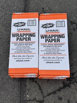 NEW - U-Haul Packing Wrapping Paper