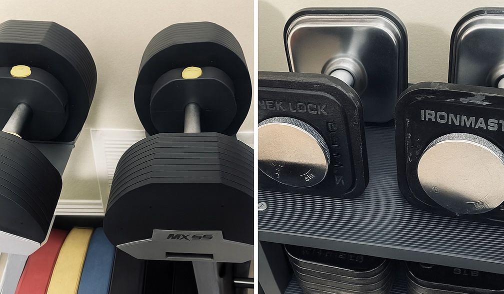 🏋️‍♂️ 2 Adjustable Dumbbell Sets w/ Stands – $1000