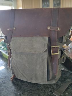 Camera Bag - Leather and Canvas