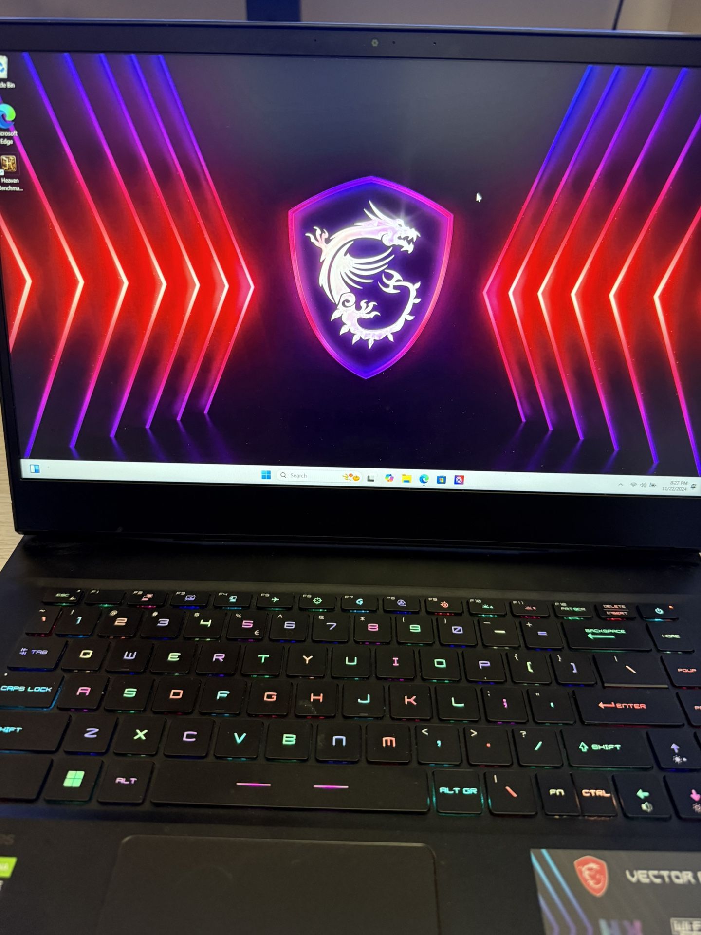 MSI 2k 165hz gaming laptop i7 12800h 3070ti 32gb ram 1tb ssd