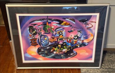 Marvin the Martian "Marvin's Pad" Lithograph