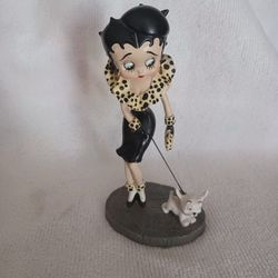 Vintage Collectible Betty Boop Figurine Out For A Walk RARE