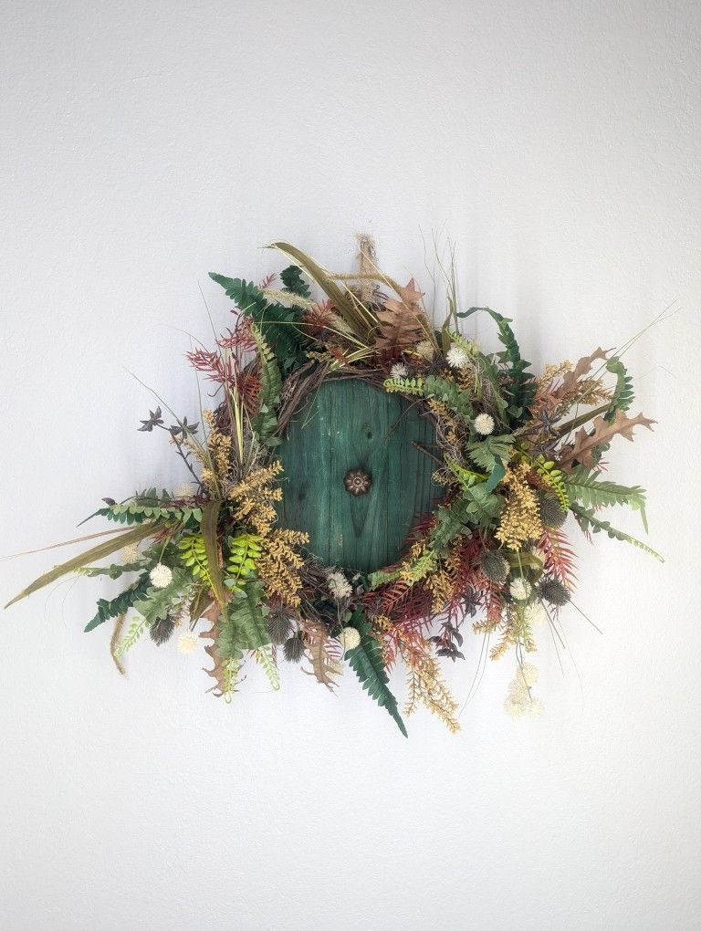 Hobbit LOTR inspired Custom Designed Hobbit Door Wreath