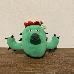 Plants vs Zombies Angry Cactus Figure Plush Suction Cup Stuffed Toy Soft 6”