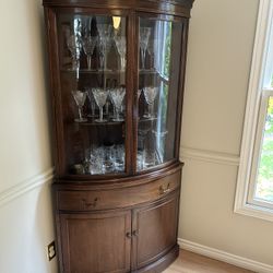 Antique Corner Hutch