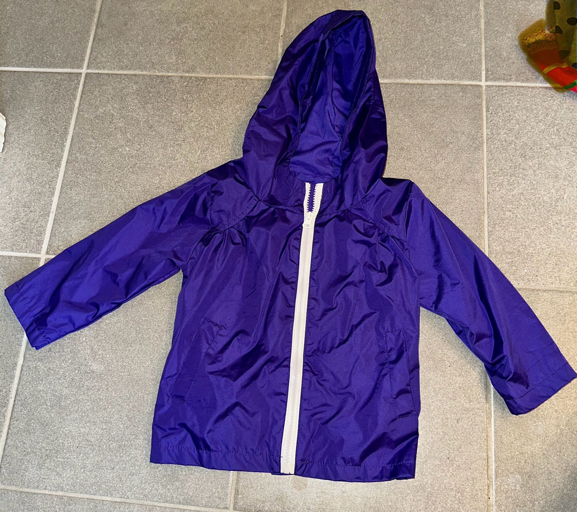4T Purple Windbreaker Jacket with Hood