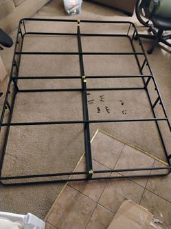 Queen size metal bed frame