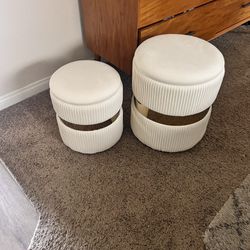 New Two Ottoman With Storage 