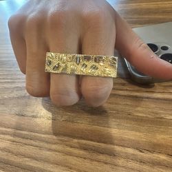 2 Finger Nugget Ring