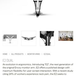 Human Active Technology Dual Articulating Monitor Arm