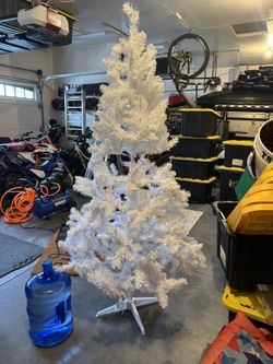 White Christmas Tree.