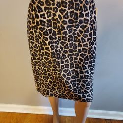 Liz Claiborne Paisley Expressions Leopard Print SZ 10