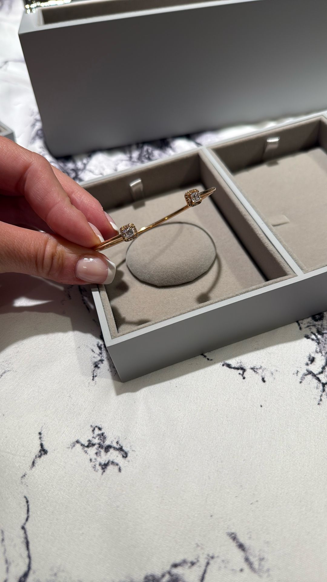 Pandora 14k Rose Gold Plated Medium Open Bangle