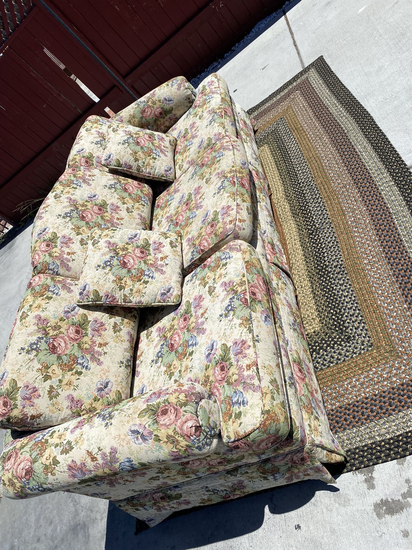 MCM FLORAL DESIGN 3 Seat Sofa Couch 🛋️