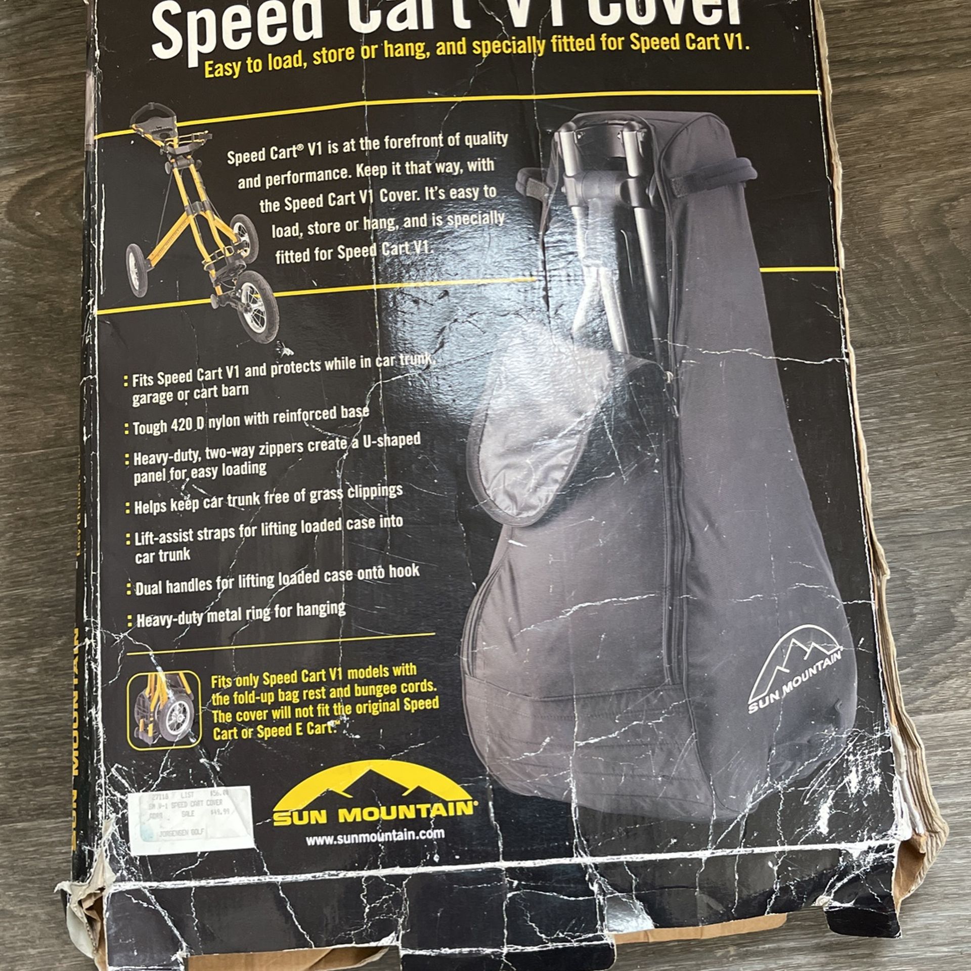 Speed Cart V1 Cover Brand New