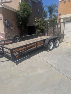 Tandem Axle Utility Trailer with Mesh Sides