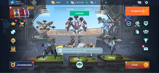 Selling my war robot account for 130