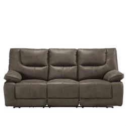 Acme Harumi Power Motion Sofa in Gray Leather-Aire 54895

