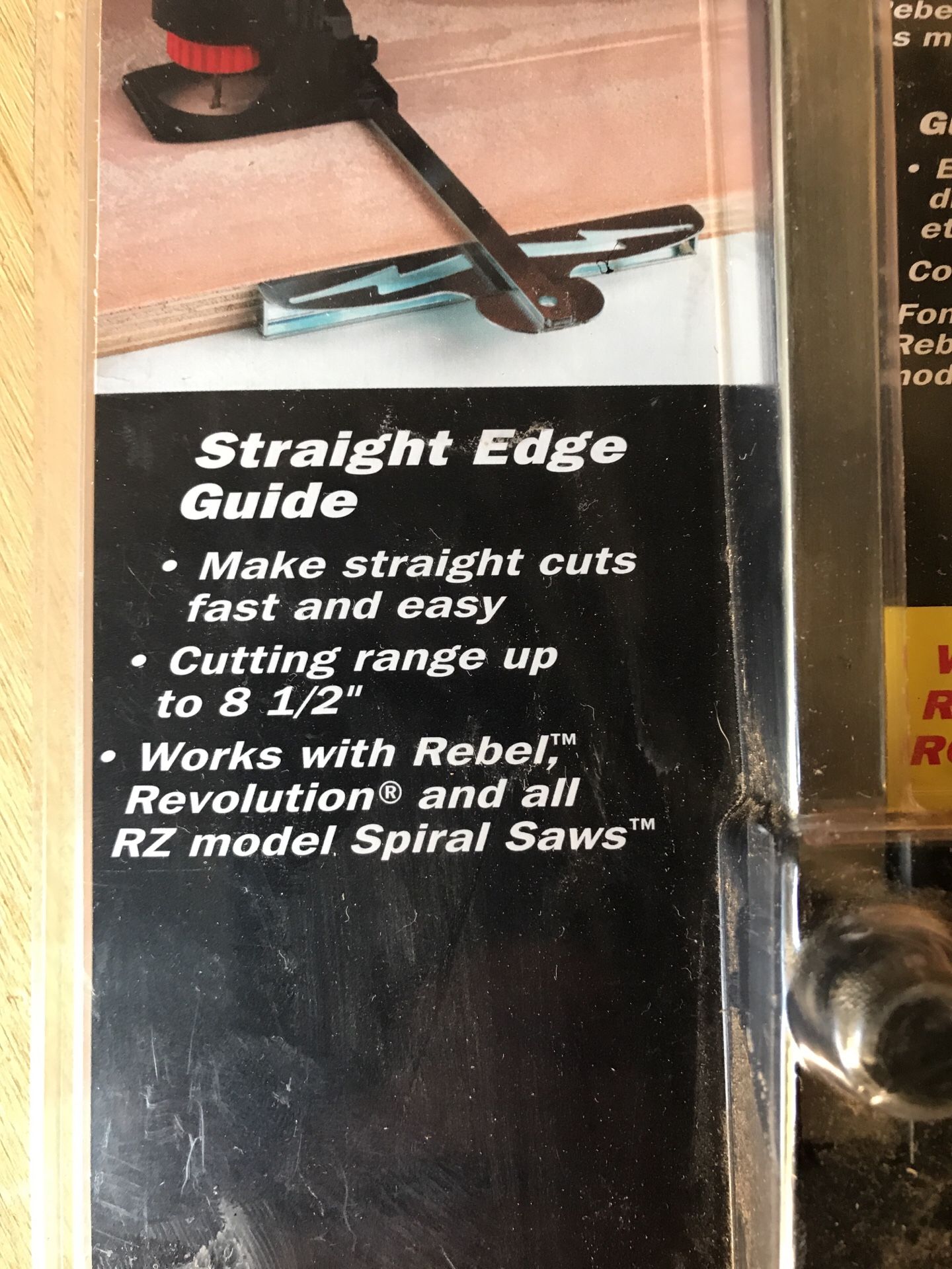 NEW ROTOZIP Roto zip straight edge cutting guide for Sale in Ripon, CA