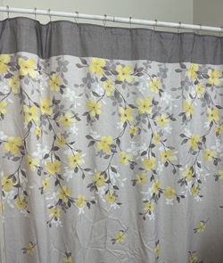 Shower Curtain And Curtain Rings