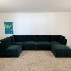Costco Henredon Murphy Fabric 6-piece Modular Sectional with Ottoman