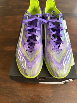 Adidas F50 Soccer Cleats Purple Yellow