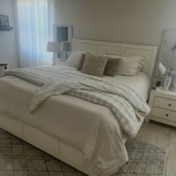 King Bed Frame With matching nightstands 