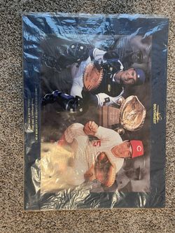 Pudge Rodriguez and Johnny bench poster