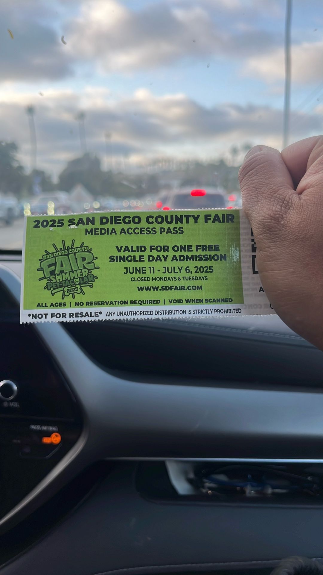 San Diego Fair/Del Mar Fair Ticket