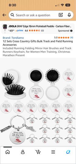 Track Cross Country Favors for 12