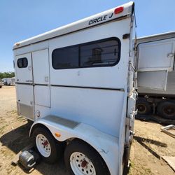 2 horse trailer by Circle J custom