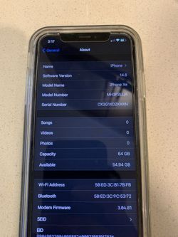 iPhone XR 64gb Att Not Unlocked Sold as Is