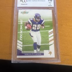 Adrian Peterson Rookie Graded 10