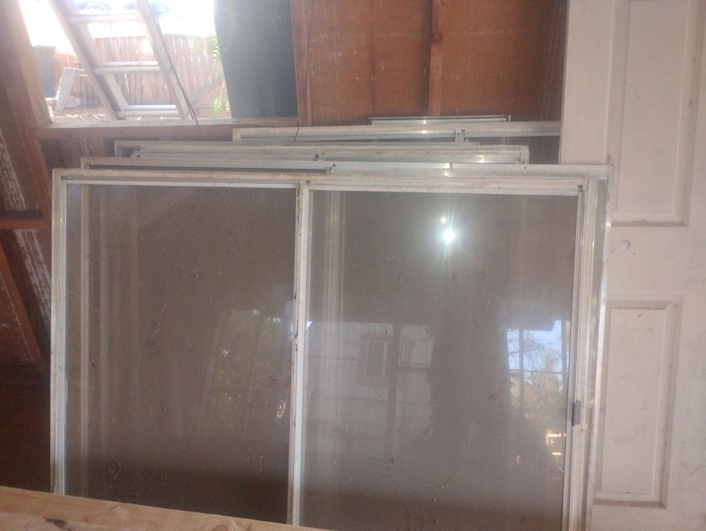 9 Old Aluminum Windows